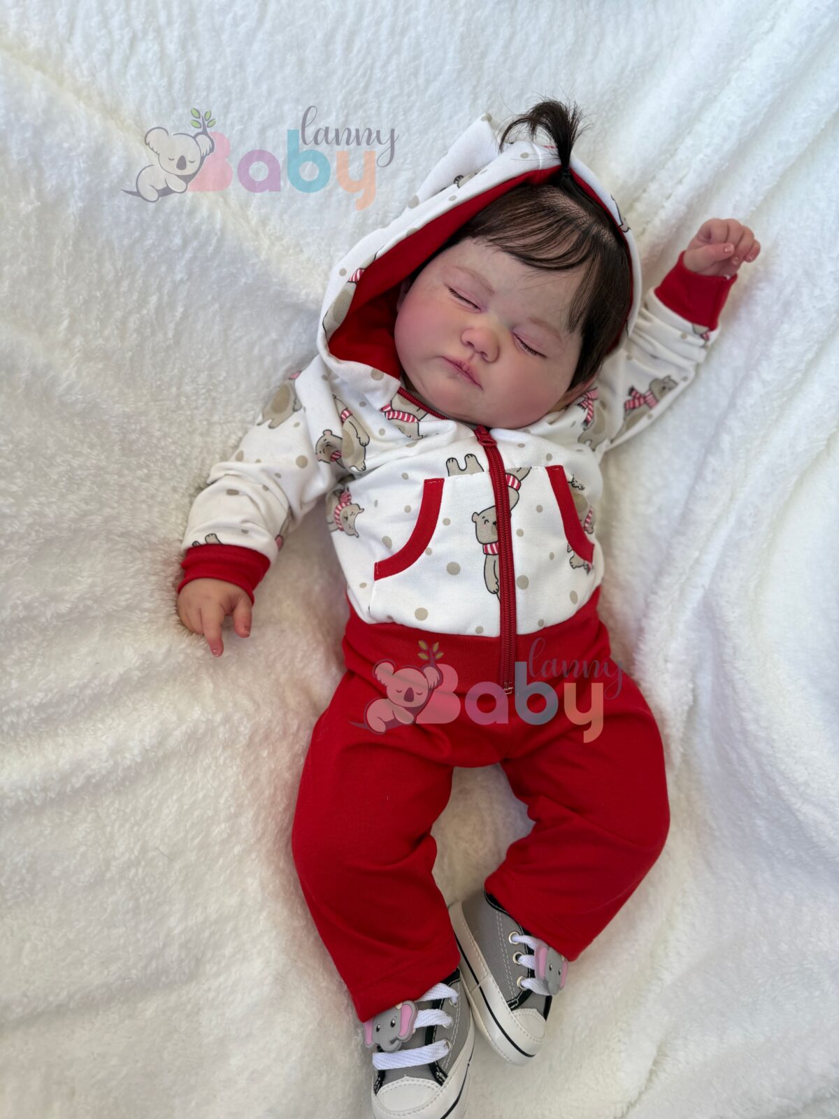 Bebê Mavie (Cabelo Castanho Escuro) - Kit Completo