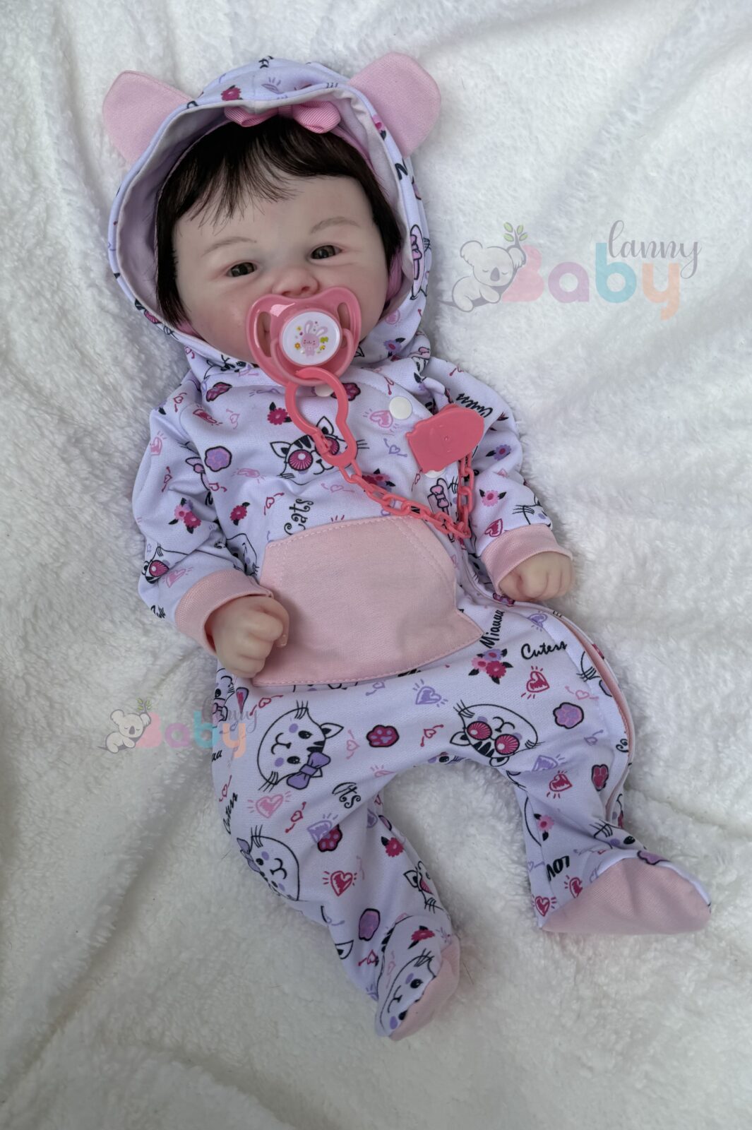 Bebê de Silicone Sólido Julia - Kit Base